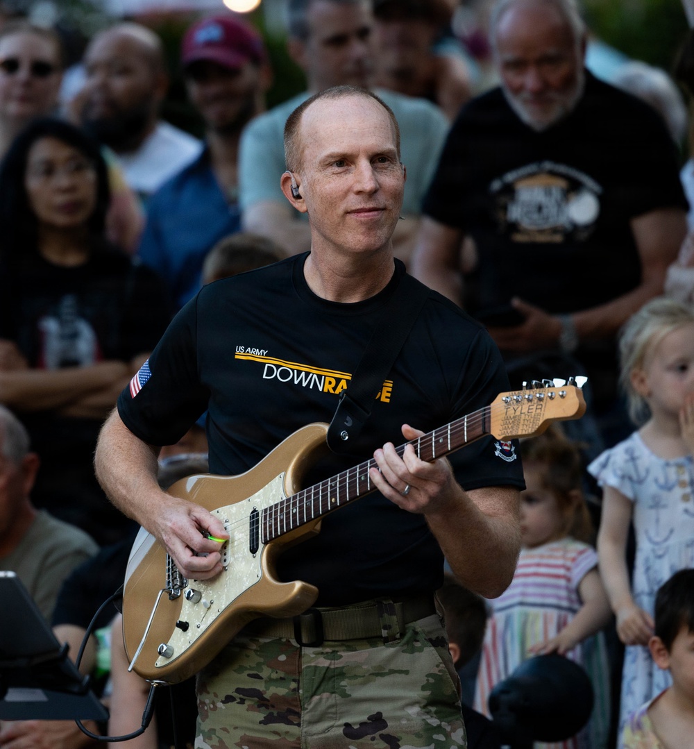 Downrange performs at Rock the Block