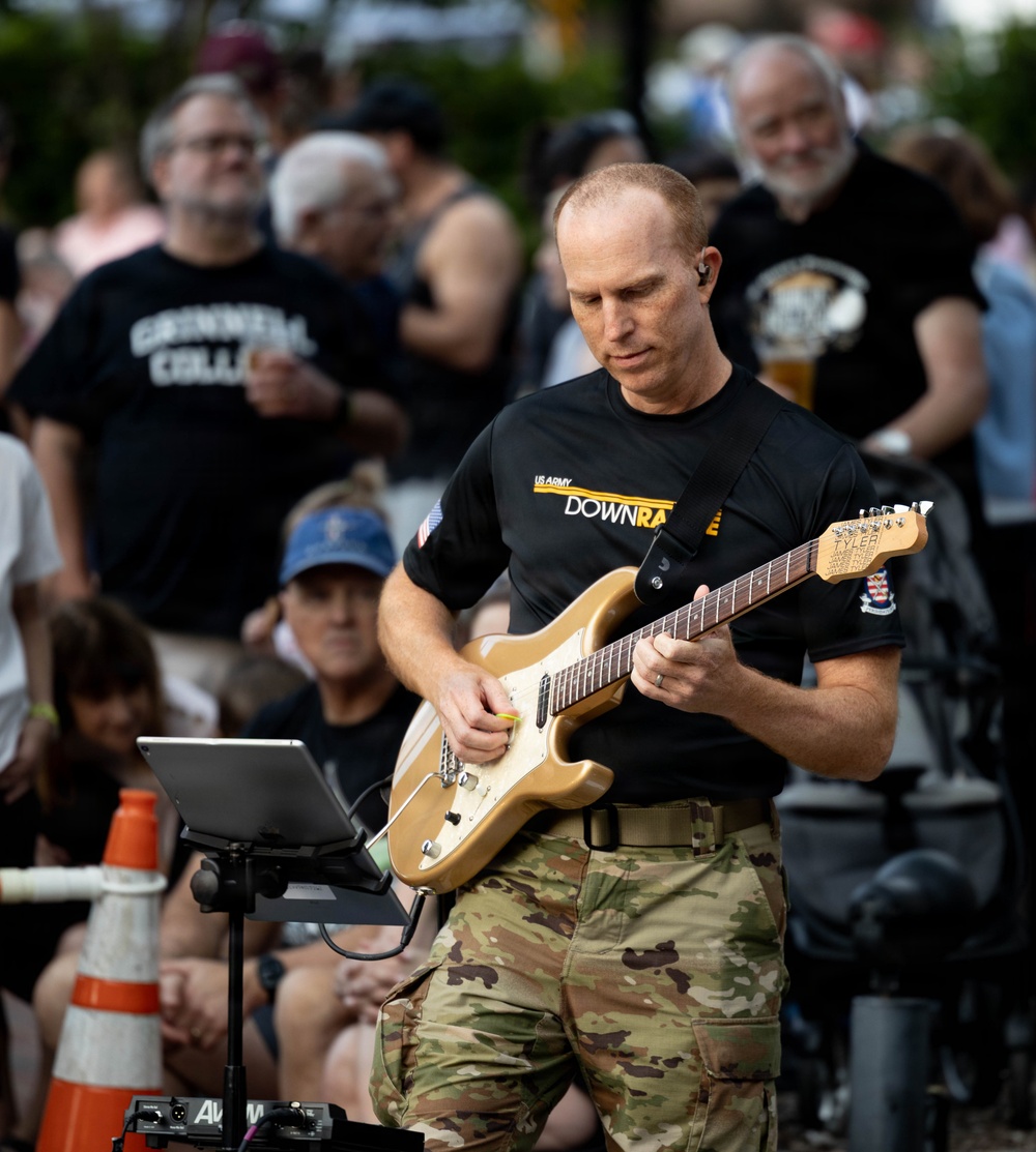Downrange performs at Rock the Block