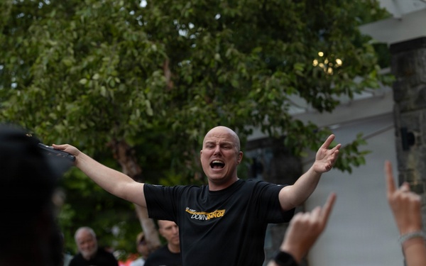 Downrange performs at Rock the Block