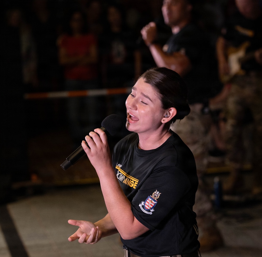 Downrange performs at Rock the Block