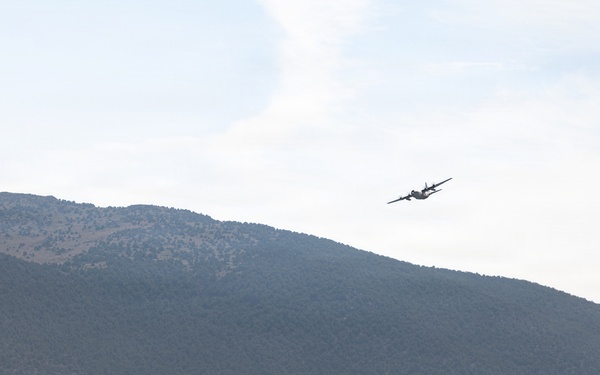 C-130H lands on Sweetwater Airstrip