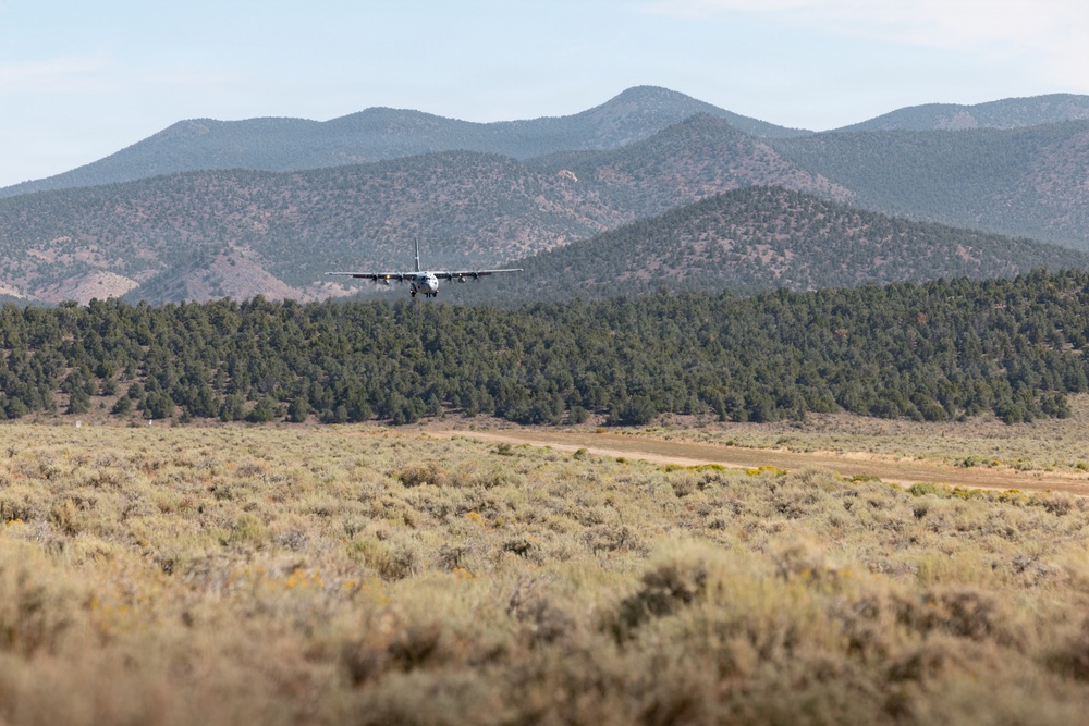 C-130H lands on Sweetwater Airstrip