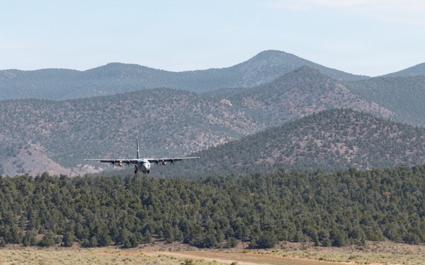 C-130H lands on Sweetwater Airstrip