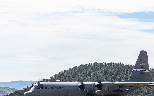 C-130H lands on Sweetwater Airstrip