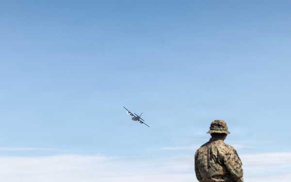C-130H lands on Sweetwater Airstrip