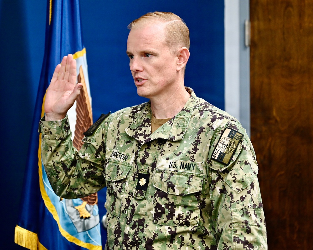 Navy Nurse Commissions Two New Nurses in One Day