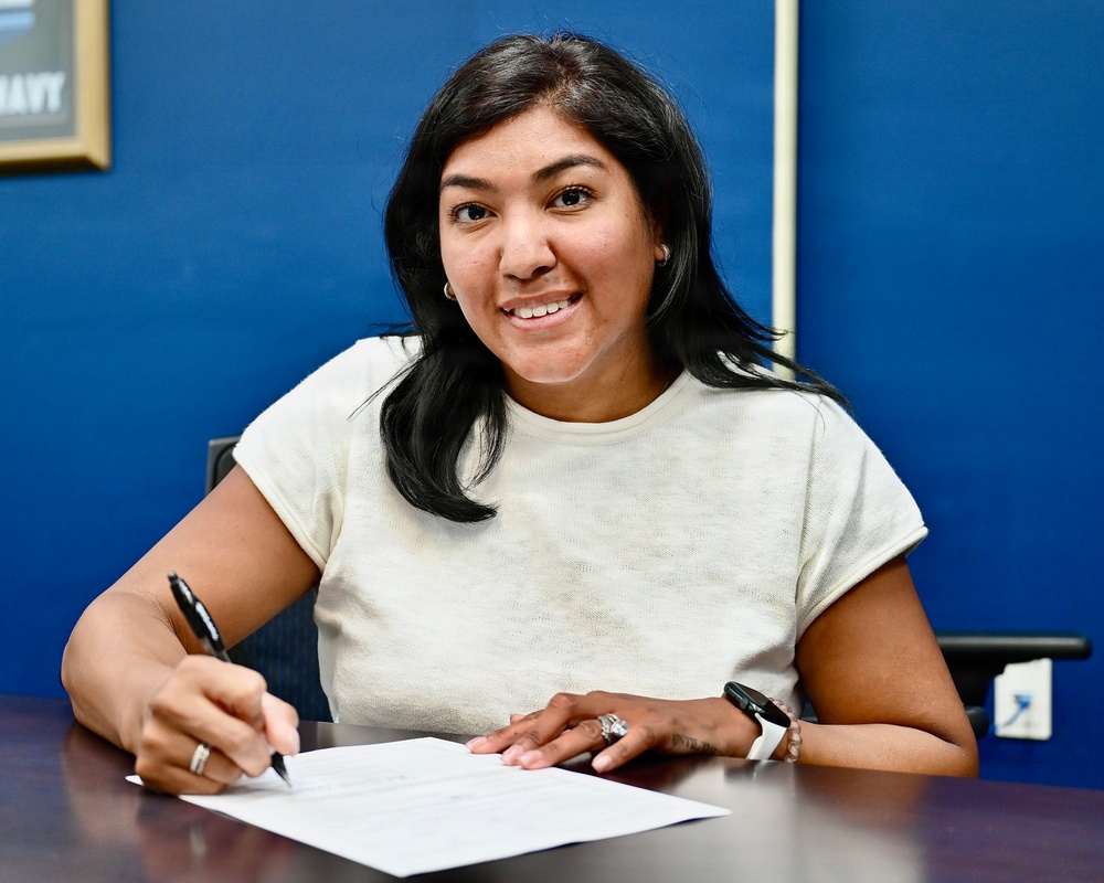 Navy Nurse Commissions Two New Nurses in One Day