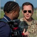 U.S. Air National Guard public affairs escorts media