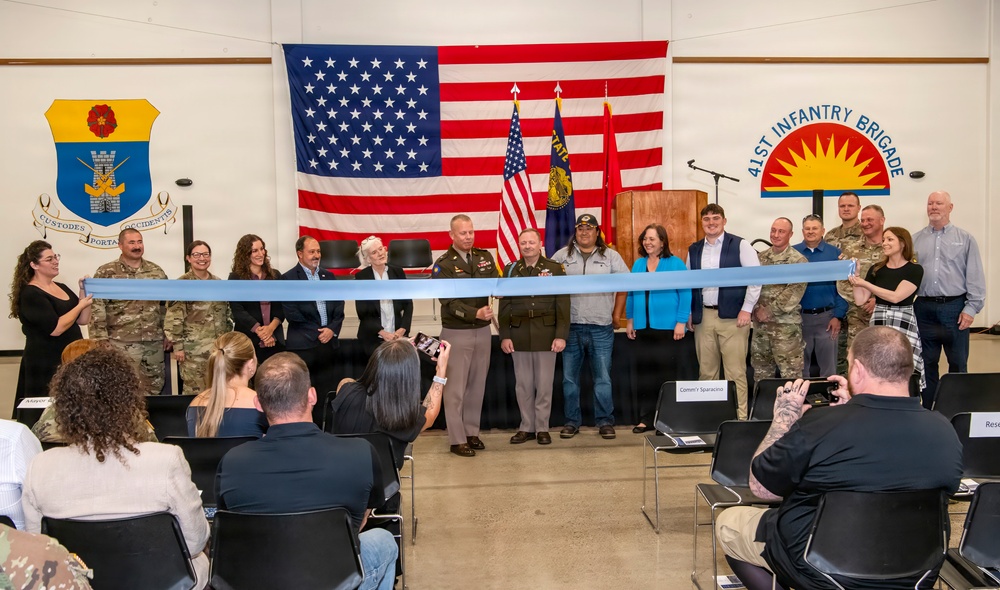 The Oregon National Guard Hosts a Ribbon-Cutting Ceremony for Recent Renovations at the Ashland Armory