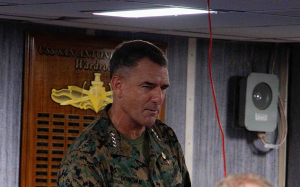 LCF-24: SOUTHCOM Commander visits USS San Antonio on Deployment