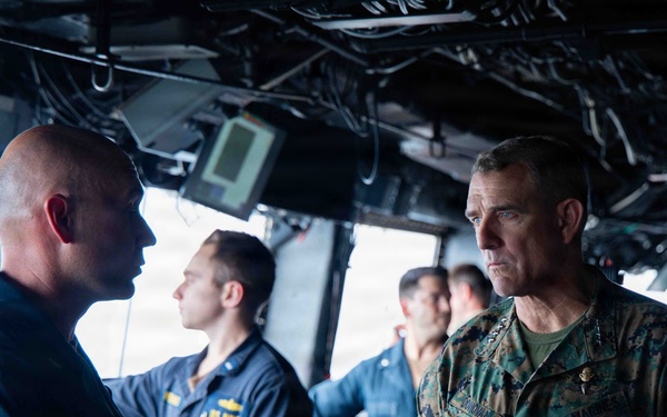 LCF-24: SOUTHCOM Commander visits USS San Antonio on Deployment