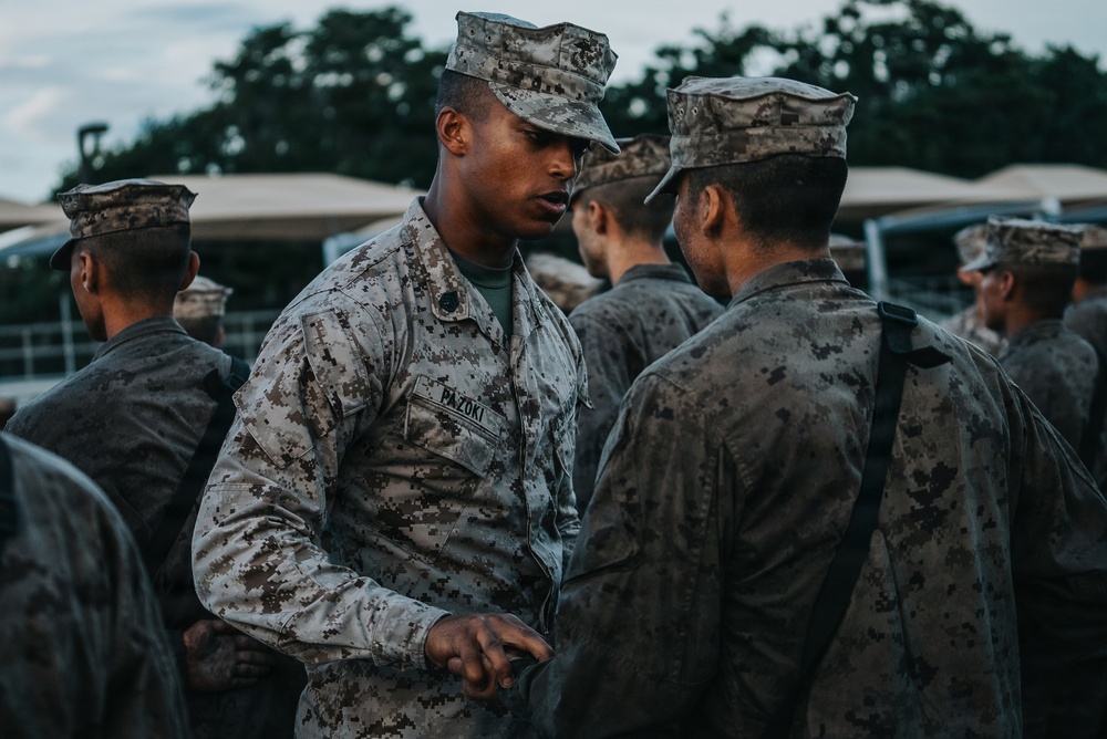 Charlie Company Eagle, Globe, and Anchor Ceremony