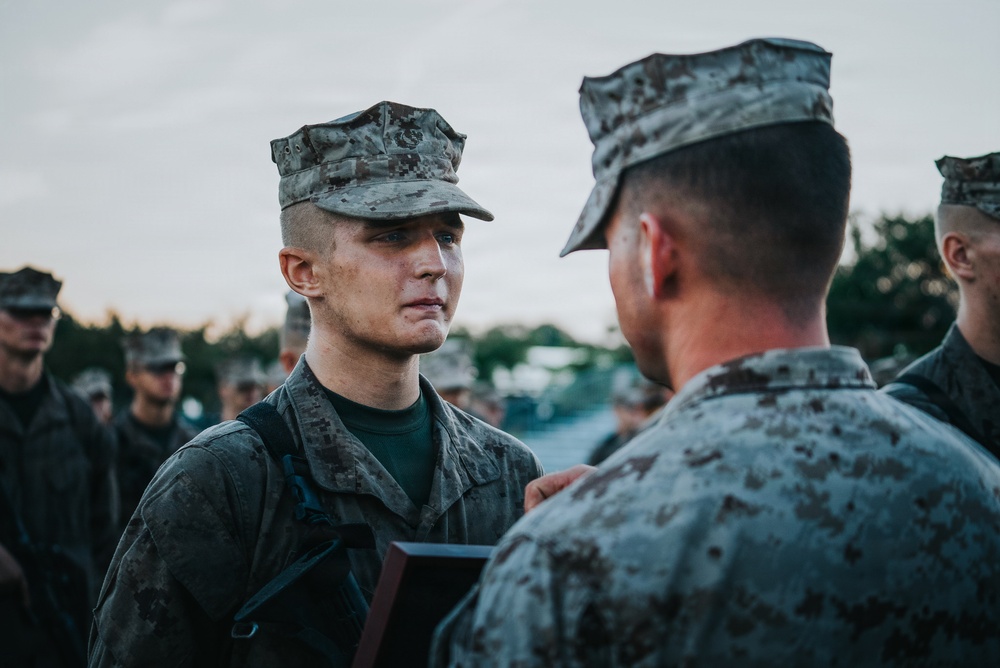 Charlie Company Eagle, Globe, and Anchor Ceremony