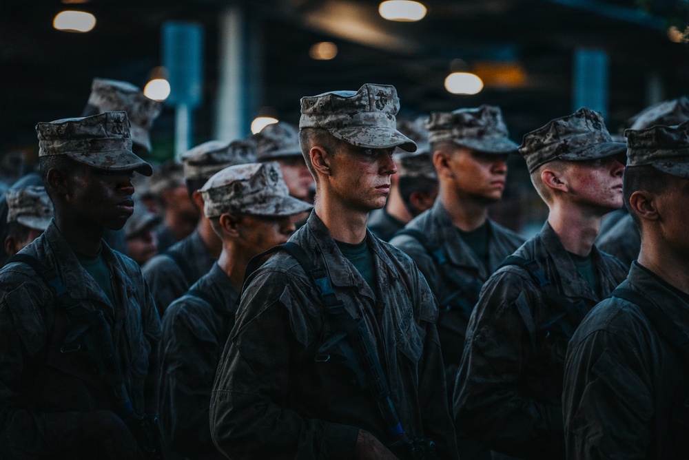 Charlie Company Eagle, Globe, and Anchor Ceremony