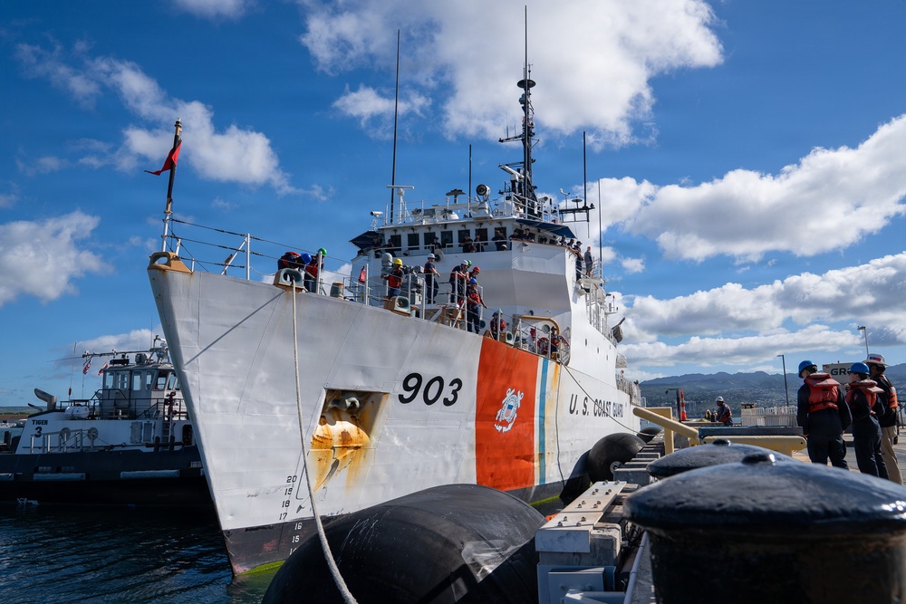 Coast Guard Cutter Harriet Lane returns home following 75-day patrol