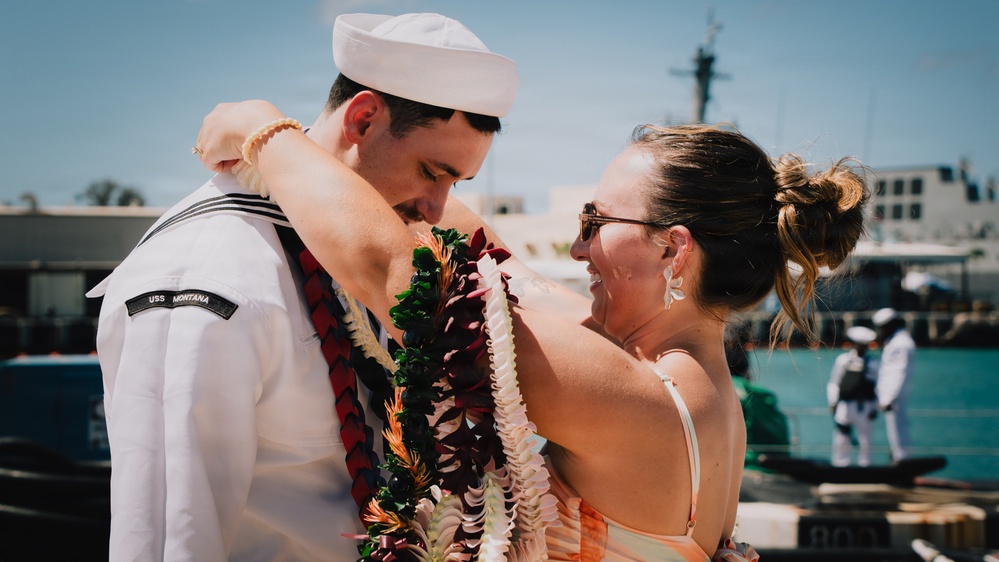USS Montana (SSN 794) Returns from Deployment