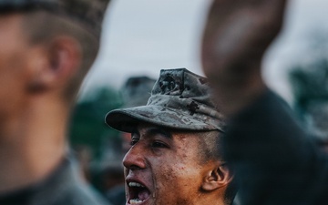 Charlie Company Eagle, Globe, and Anchor Ceremony