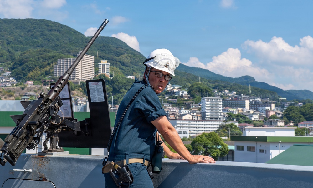 USS San Diego conducts routine operations off the coast of Sasebo