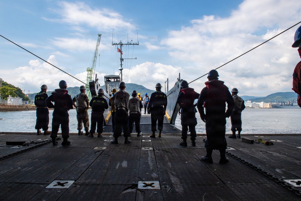 USS San Diego conducts routine operations off the coast of Sasebo