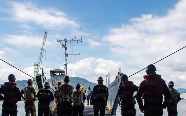 USS San Diego conducts routine operations off the coast of Sasebo