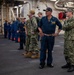 U.S. Navy Rear Adm. Kevin Kennedy visits the San Diego