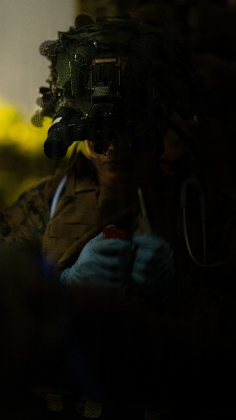 U.S. Marines and Sailors Conduct a Combat Trauma Management Course Evaluation
