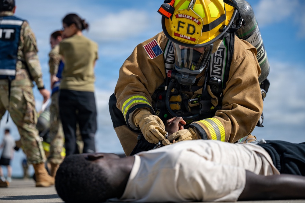 Misawa Air Base sharpens emergency response with Navy, JASDF partners