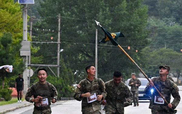 U.S. Army Soldiers Participate in the Royal Danish Air Force March