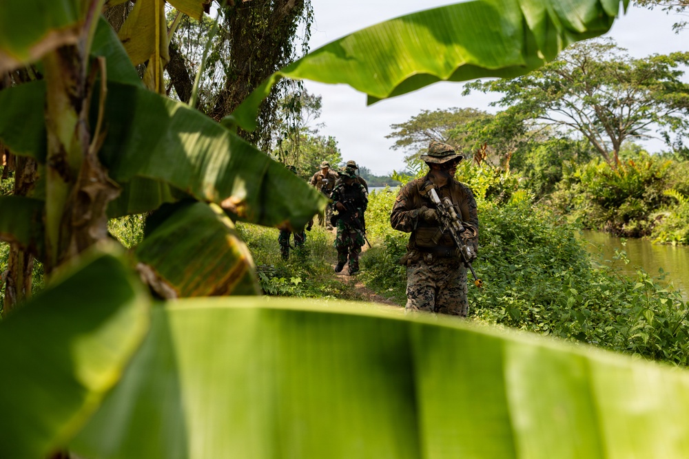 MRF-D Marines, Indonesian marines perform full mission profile exercise during platoon exchange