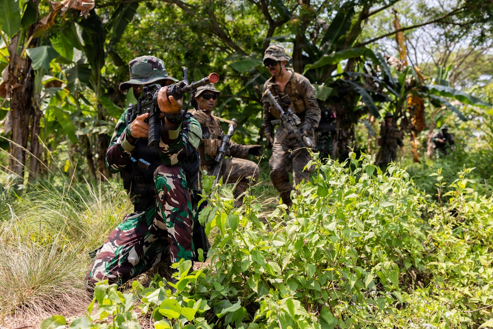MRF-D Marines, Indonesian marines perform full mission profile exercise during platoon exchange