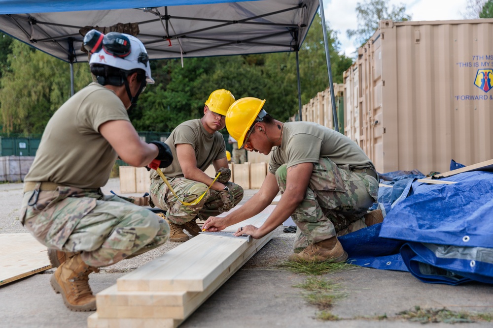 U.S. Army Engineers Build Infrastructure for 7th MSC
