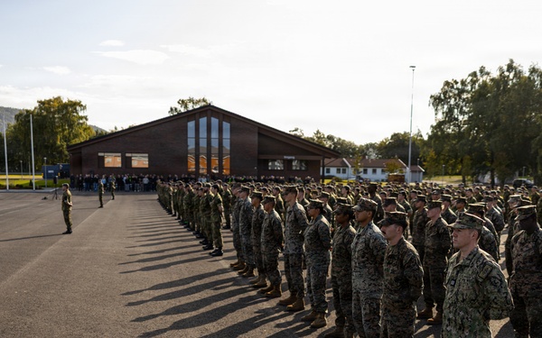 U.S. and Norwegian Forces Honor the Late King Harald V at Værnes