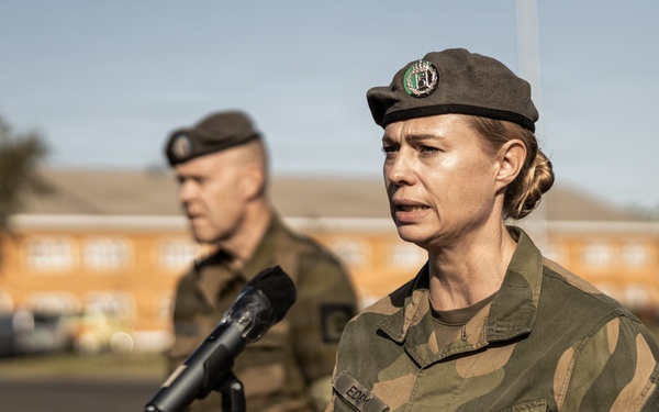 U.S. and Norwegian Forces Honor the Late King Harald V at Værnes