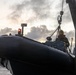 USS Mustin conducts boat operations