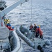 USS Mustin conducts boat operations