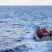 USS Mustin conducts boat operations