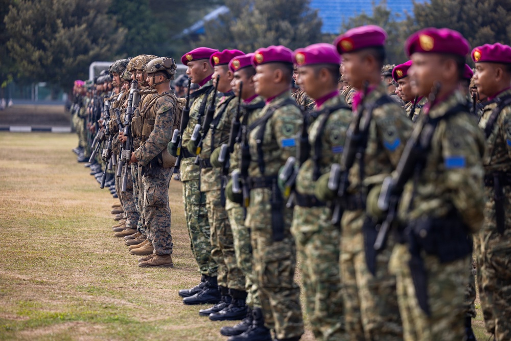 MRF-D Marines participate in closing ceremony for platoon exchange in Indonesia