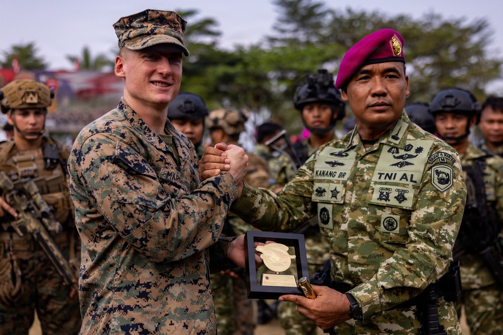 MRF-D Marines participate in closing ceremony for platoon exchange in Indonesia