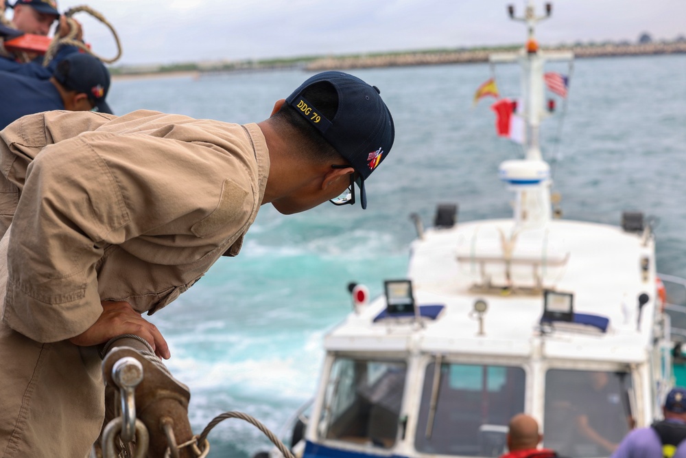 Oscar Austin Departs NAVSTA Rota