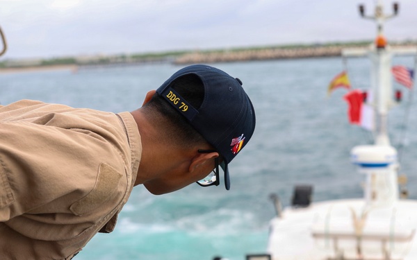 Oscar Austin Departs NAVSTA Rota