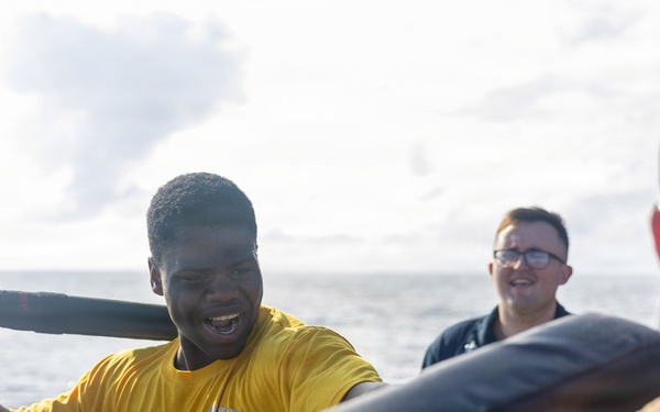 USS Mustin conducts security reaction force-bravo course