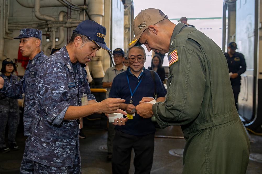 JMSDF tour USS Tripoli