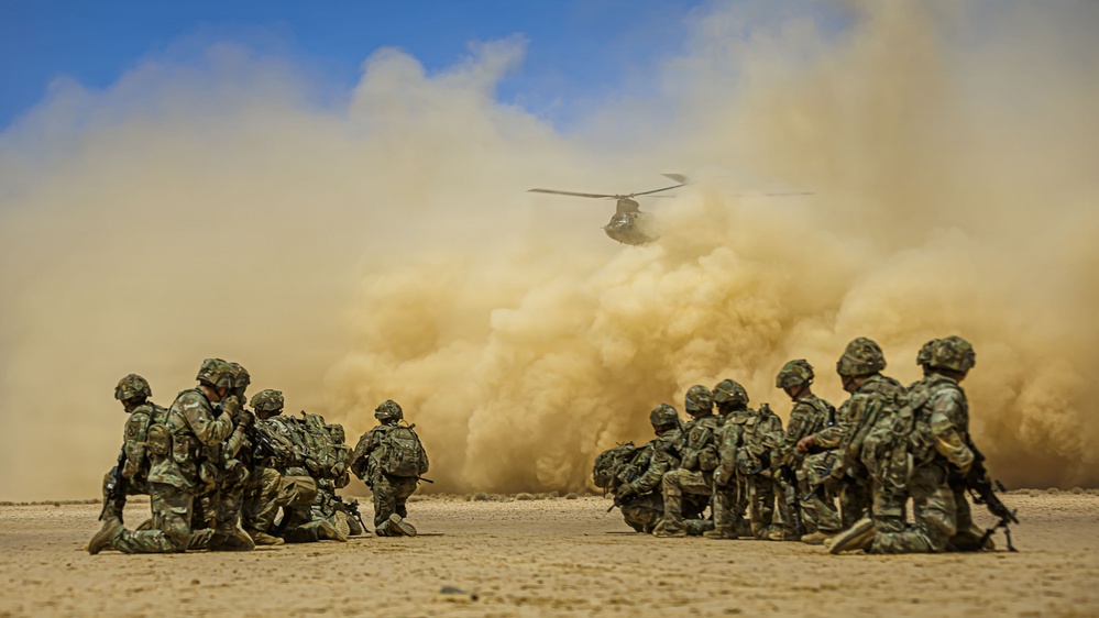 U.S. Army Soldiers Conduct Operations in the Middle East