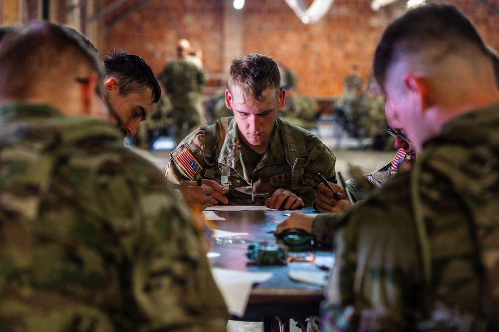 1-112th Infantry sharpens skills during inaugural bayonet challenge