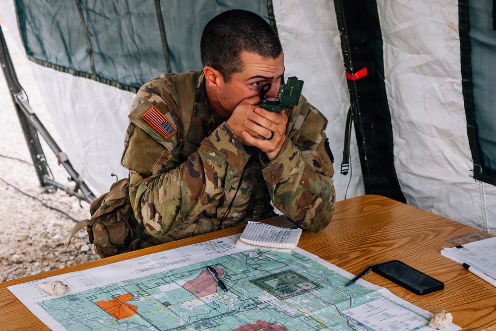 1-112th Infantry sharpens skills during inaugural bayonet challenge