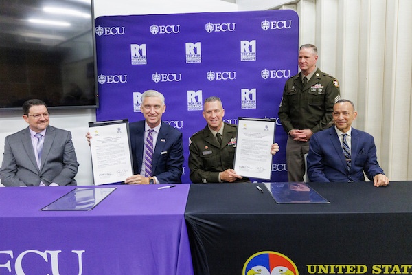 Army innovation moves into operational use under ECU-Army Reserve agreement