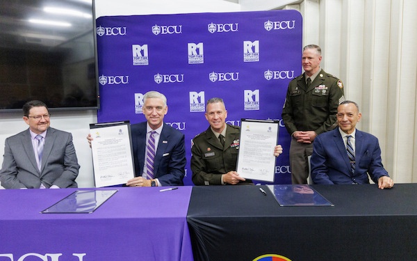 Army innovation moves into operational use under ECU-Army Reserve agreement