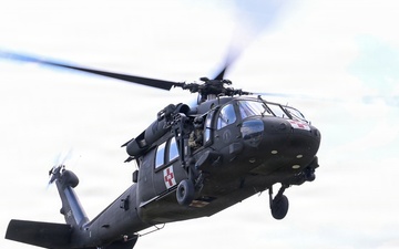 Army, Air National Guard aviators and operators sync skies for medical evacuation training at Patriot 26