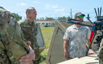 Maj. Gen. Darren Cole visits MacDill Air Force Base During 6th ARW Change of Command