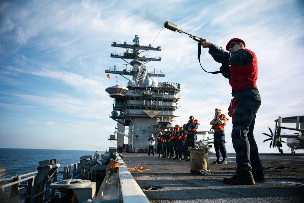 IKE conducts replenishment-at sea evolution